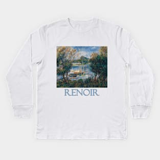 The Seine at Argenteuil by Pierre Auguste Renoir Kids Long Sleeve T-Shirt